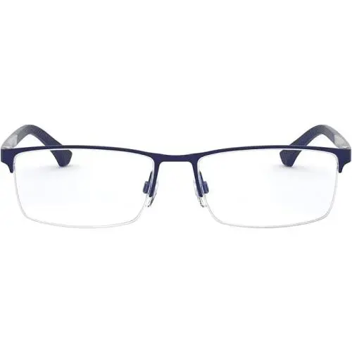 Emporio Armani Eyeglasses EA1041 EA/1041 3131 Blue Rubber Optical Frame 57mm