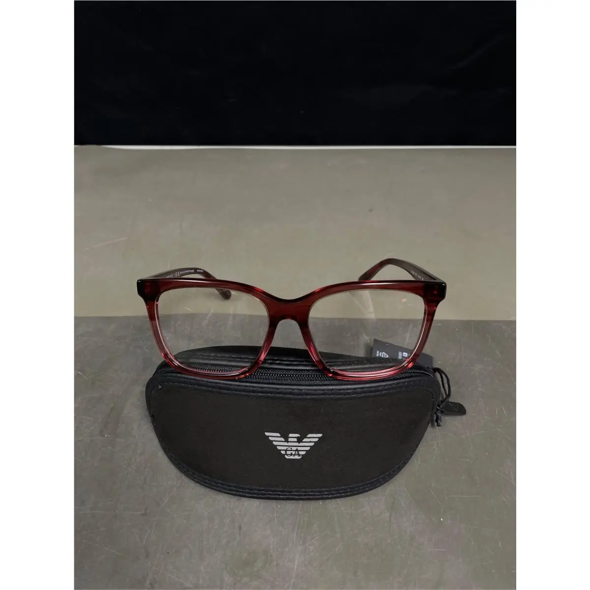 Emporio Armani Women`s Eyeglasses EA3228 - Red - 53mm- Demo Lenses