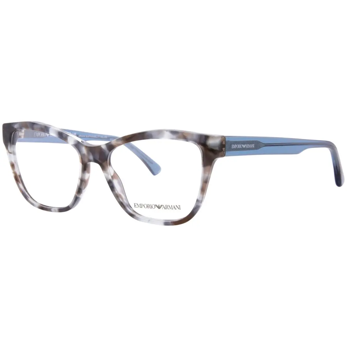 Emporio Armani EA3193 5097 Eyeglasses Women`s Shiny Blue Havana Full Rim 52mm