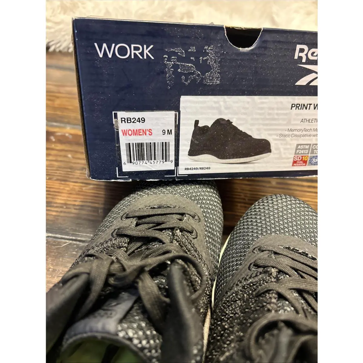 Reebok shoes - Reebok Work - Work - Print work athletic shoe - Black/Coal Grey 17