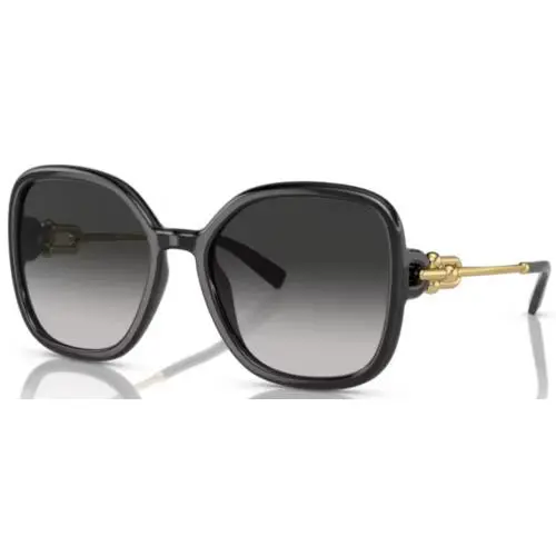 Tiffany Co. TF4202U 80013C Sunglasses Women`s Black/grey Gradient Lenses 57mm
