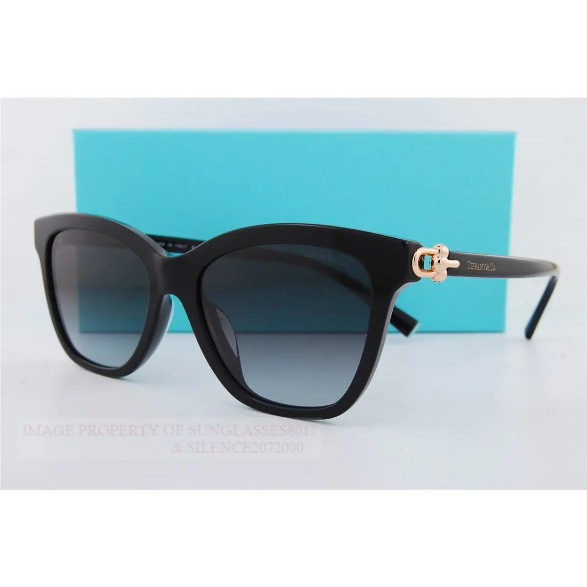 Tiffany Co. Sunglasses TF 4241D 80013C Black/gradient Gray For Women