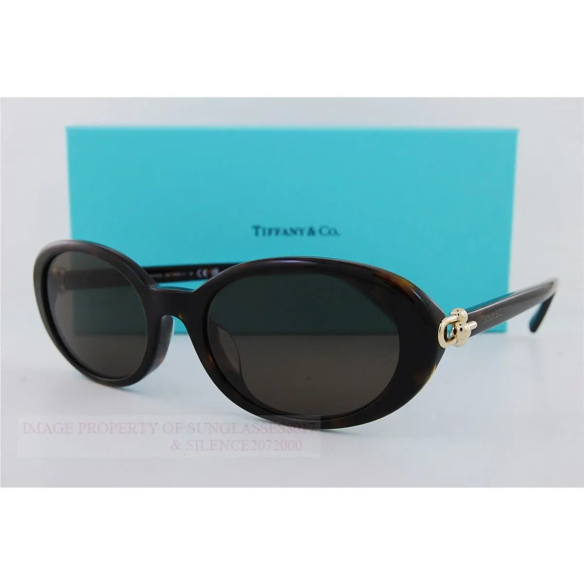 Tiffany Co. Sunglasses TF 4242D 80153G Havana/brown For Women