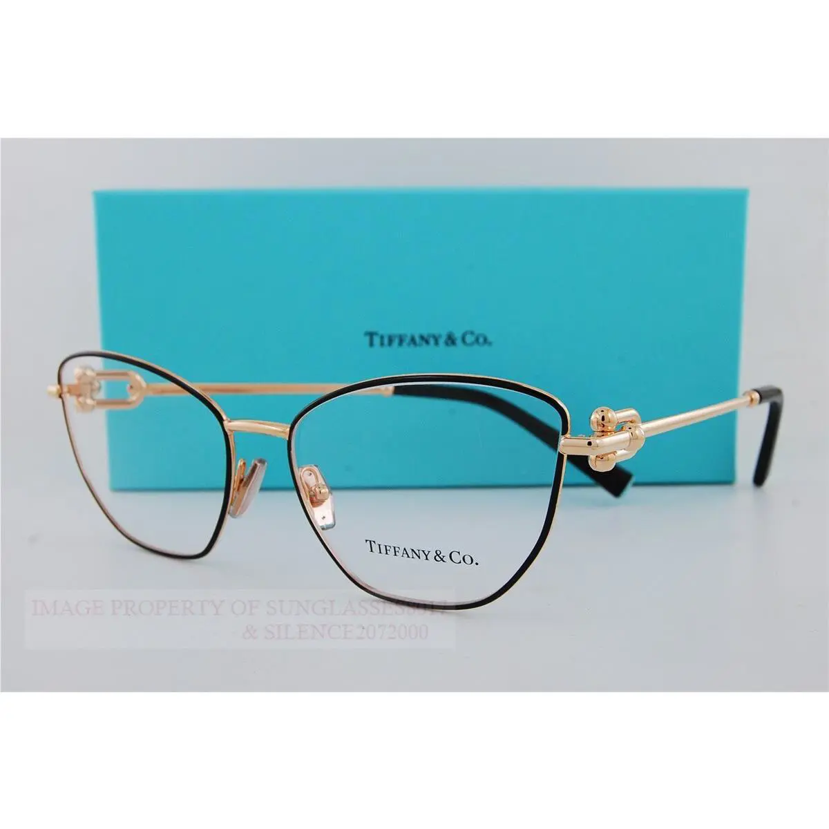 Tiffany Co. Eyeglass Frames TF 1166 6162 Gold/black 55mm Women