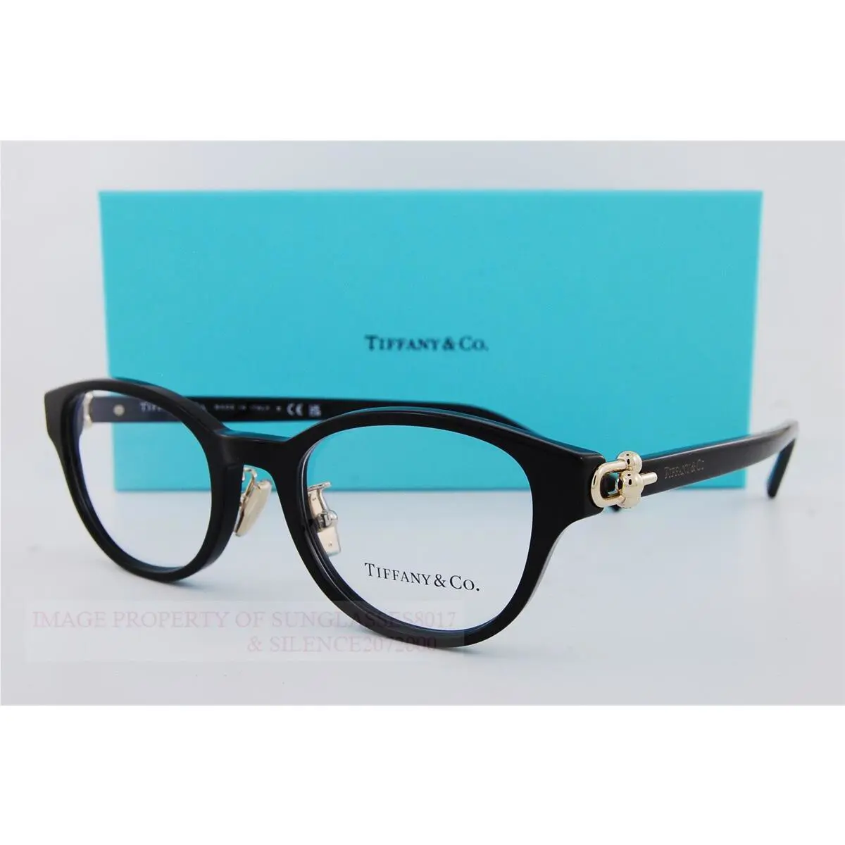 Tiffany Co. Eyeglass Frames TF 2273D 8001 Black Size 48 For Women