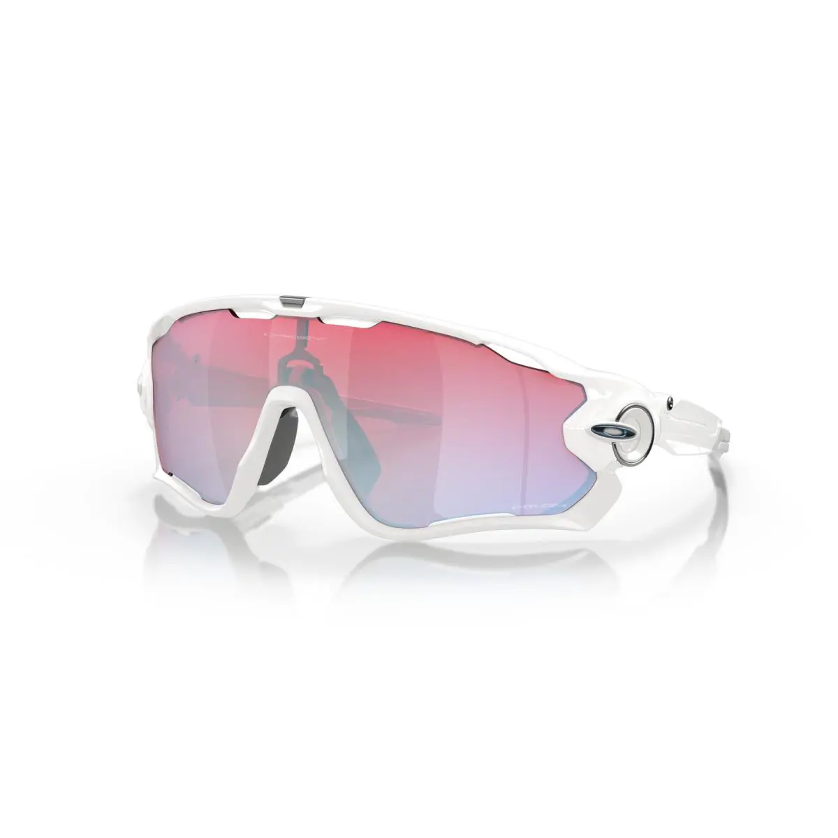 Jawbreaker Polished White/prizm Snow Sapphire Iridium Men`s Sunglasses by Oakley