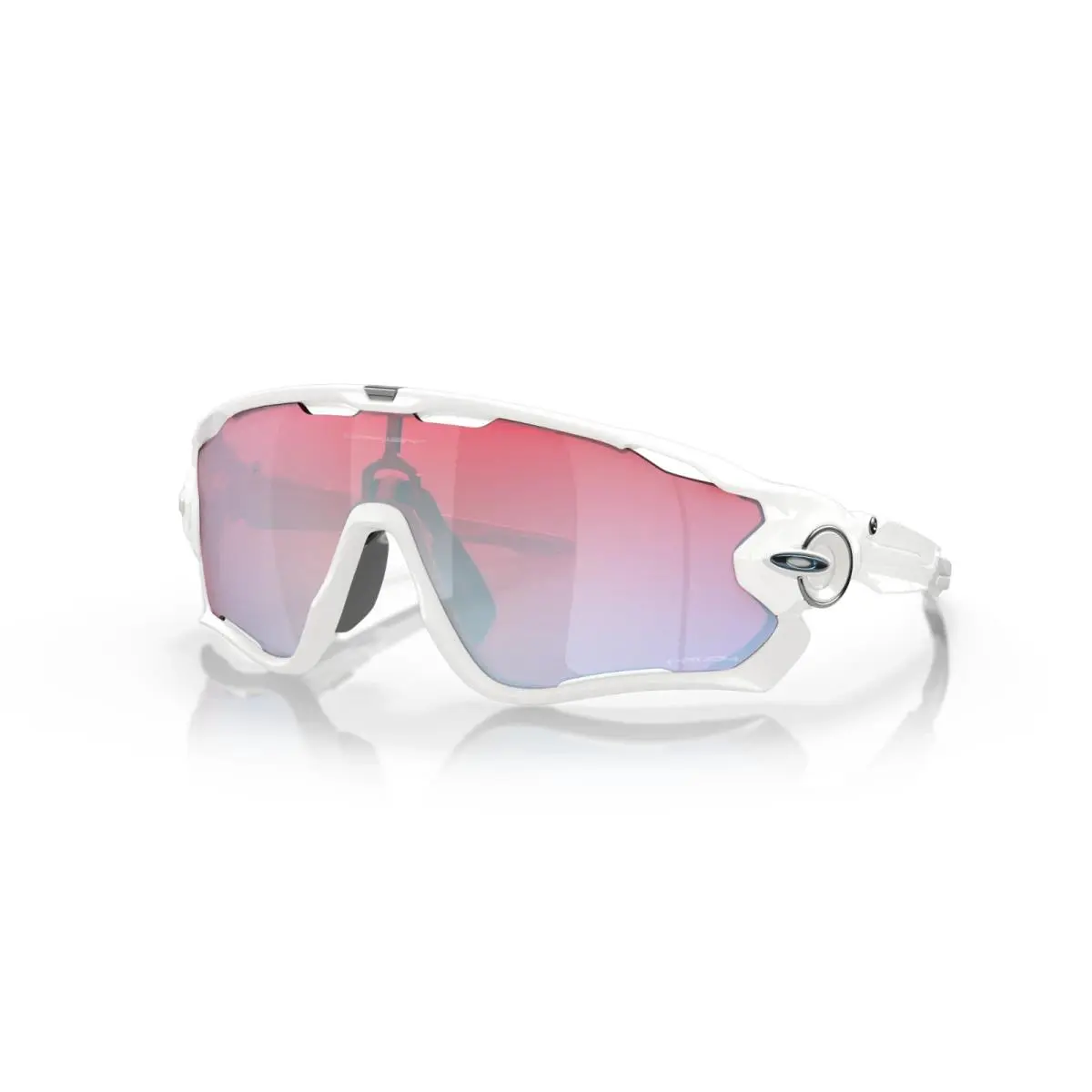 Jawbreaker Polished White/prizm Snow Sapphire Iridium Men`s Sunglasses by Oakley