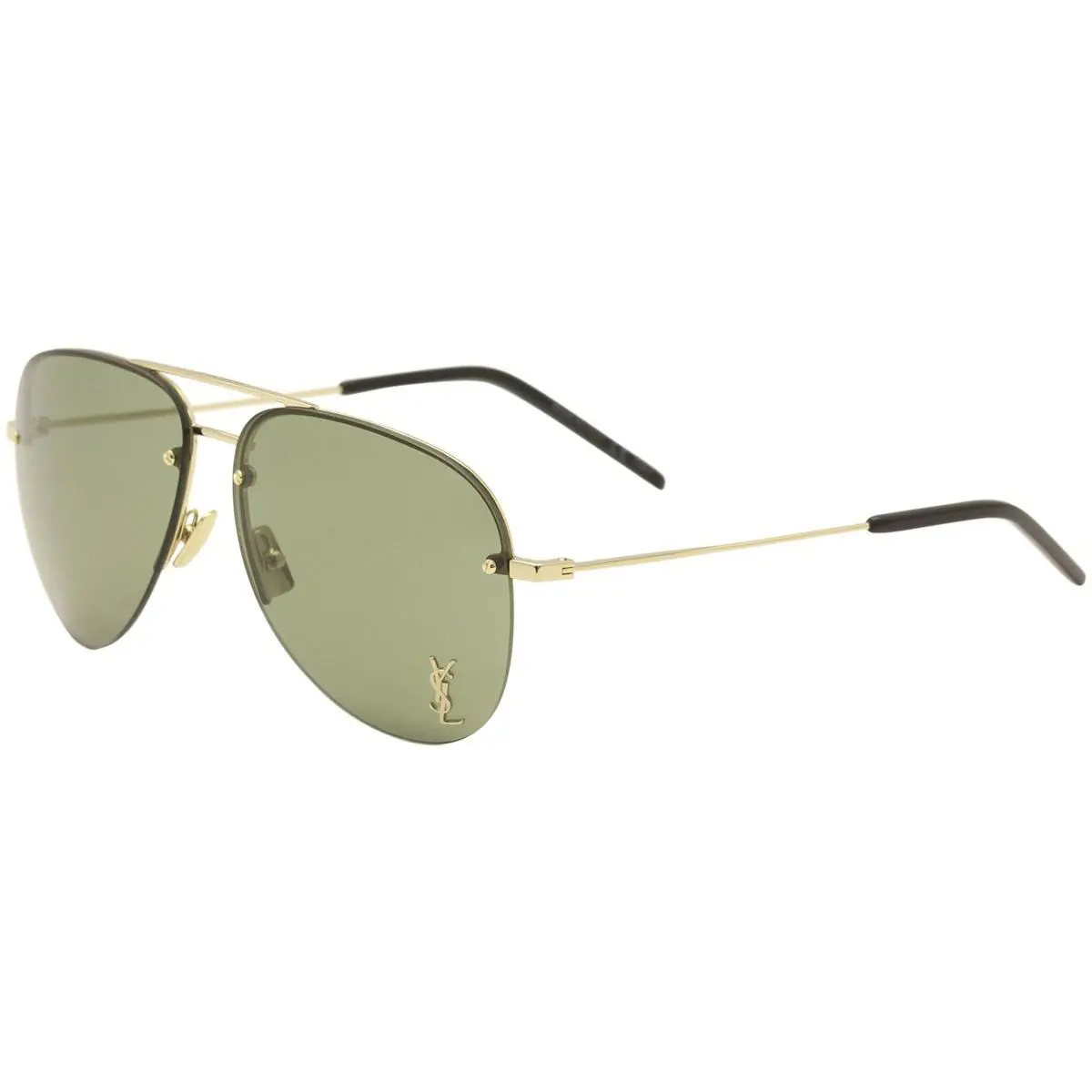 Saint Laurent Men`s Classic 11M 003 Gold/black Pilot Sunglasses 59mm by Yves Saint Laurent