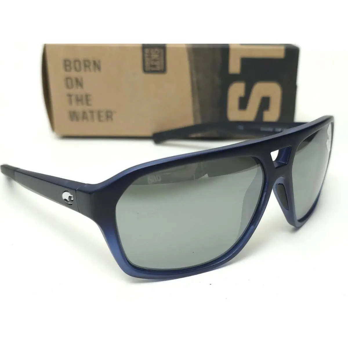 Costa Del Mar Switchfoot Sunglasses Deep Sea Blue/silver Mirror 580G Glass Lens