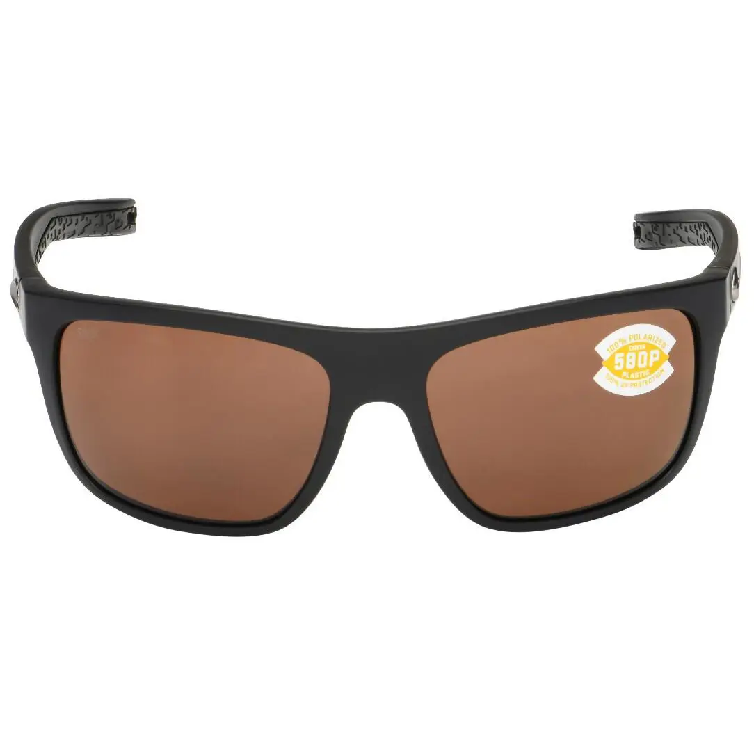 Costa Del Mar Broadbill Sunglasses Matte Black/copper 580Plastic - Frame: Matte Black, Lens: Copper 580Plastic
