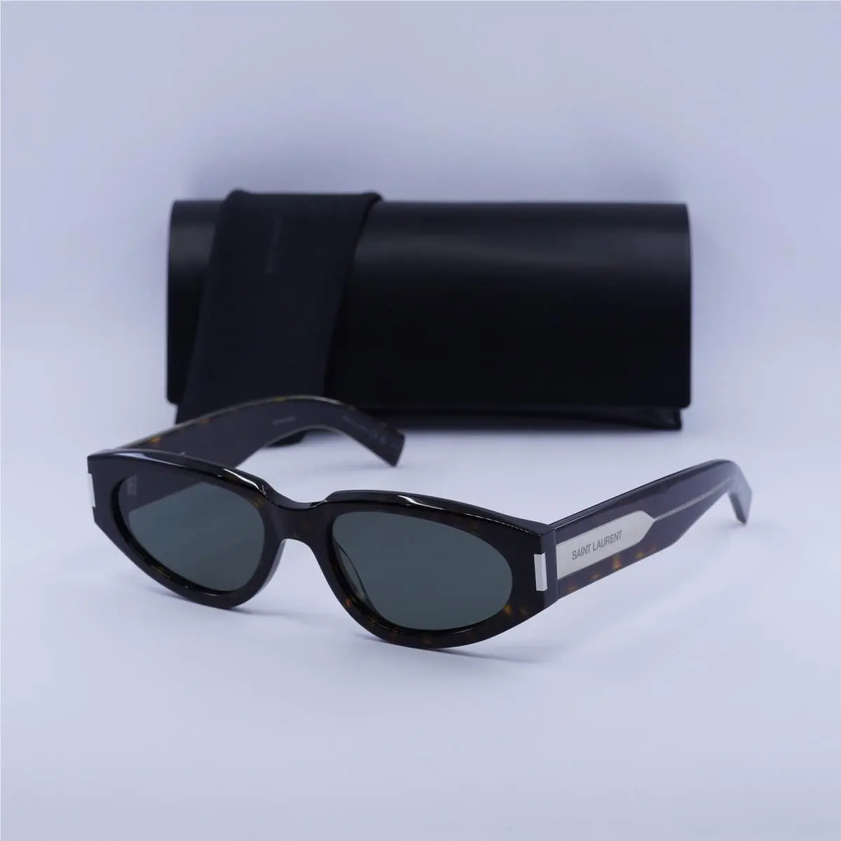 Saint Laurent SL618 002 Dark Havana/grey 56-19-145 Sunglasses by Yves Saint Laurent