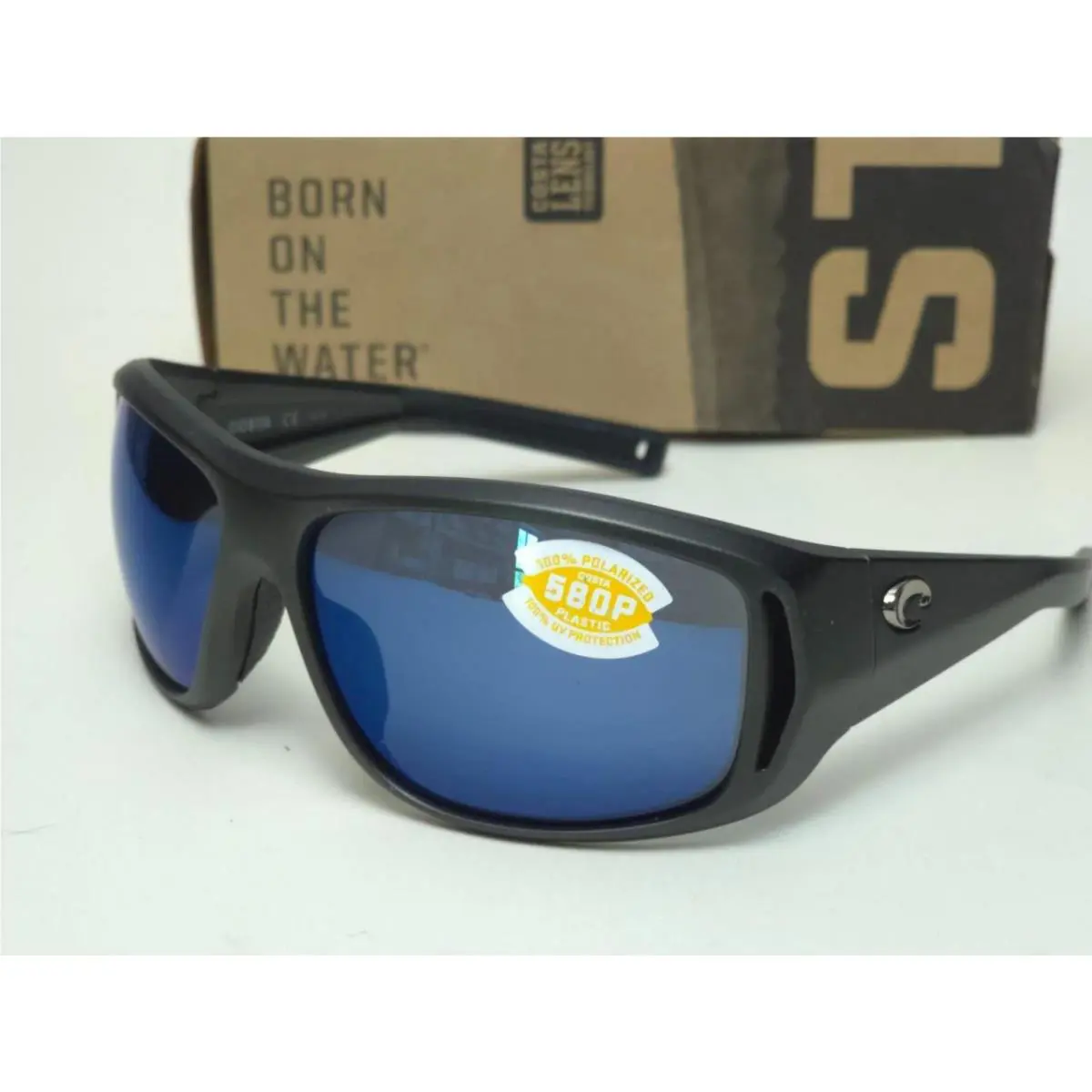 Costa Del Mar Montauk Sunglasses Matte Steel Gray Frame / Blue Mirror 580P Lens