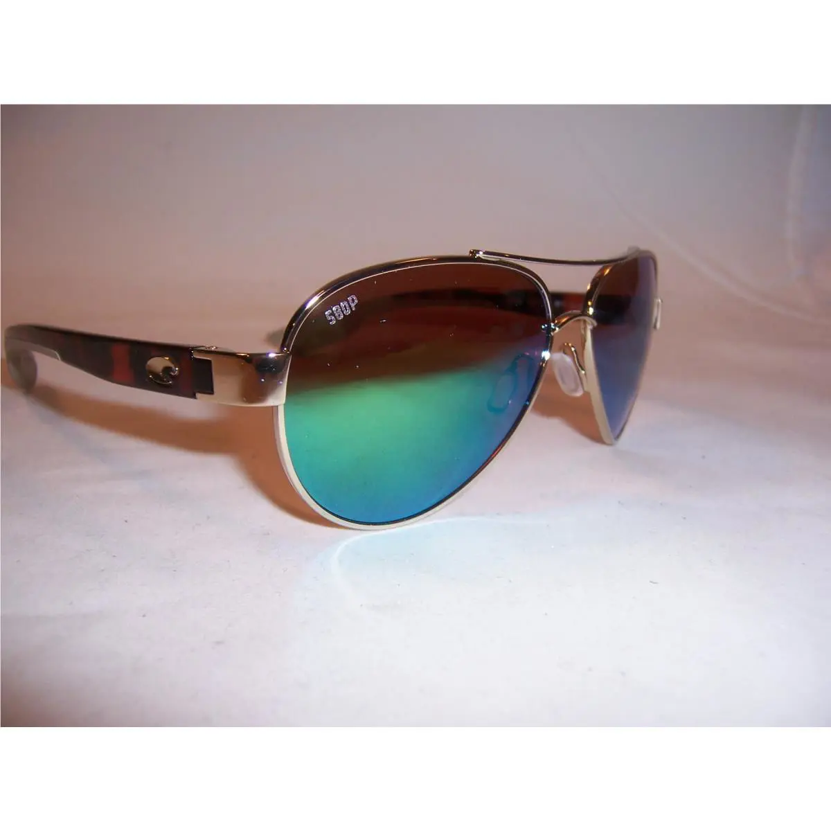 Costa Del Mar Loreto Sunglasses Rose Gold/green Mirror 580P Polarized