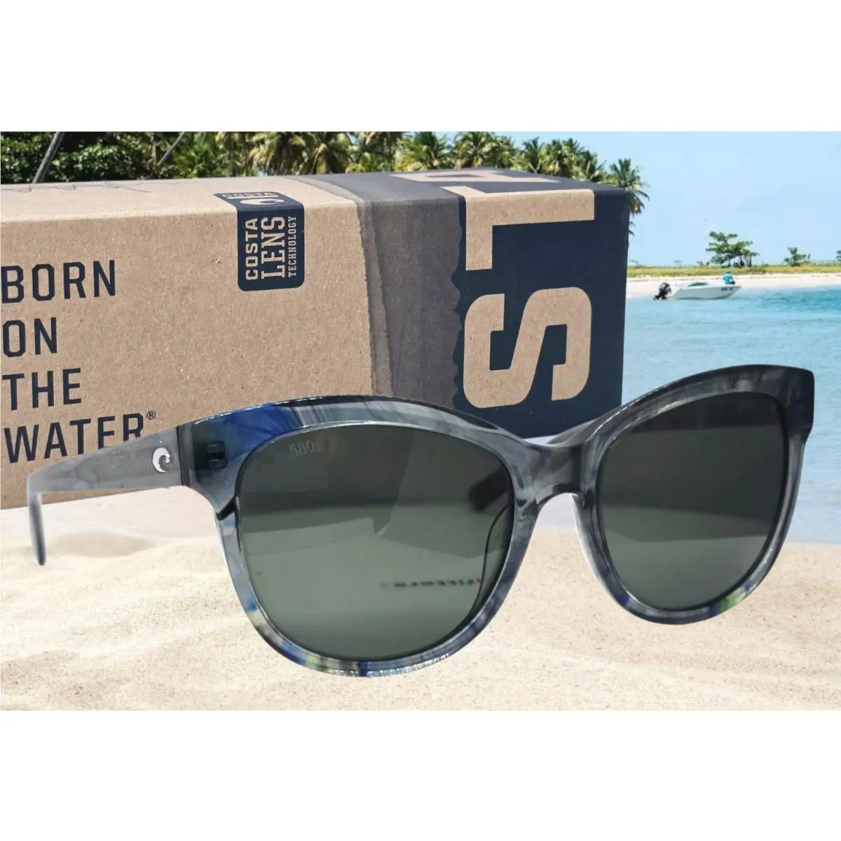 Costa Del Mar Ocean Current/gray Bimini Polarized 580G Sunglasses