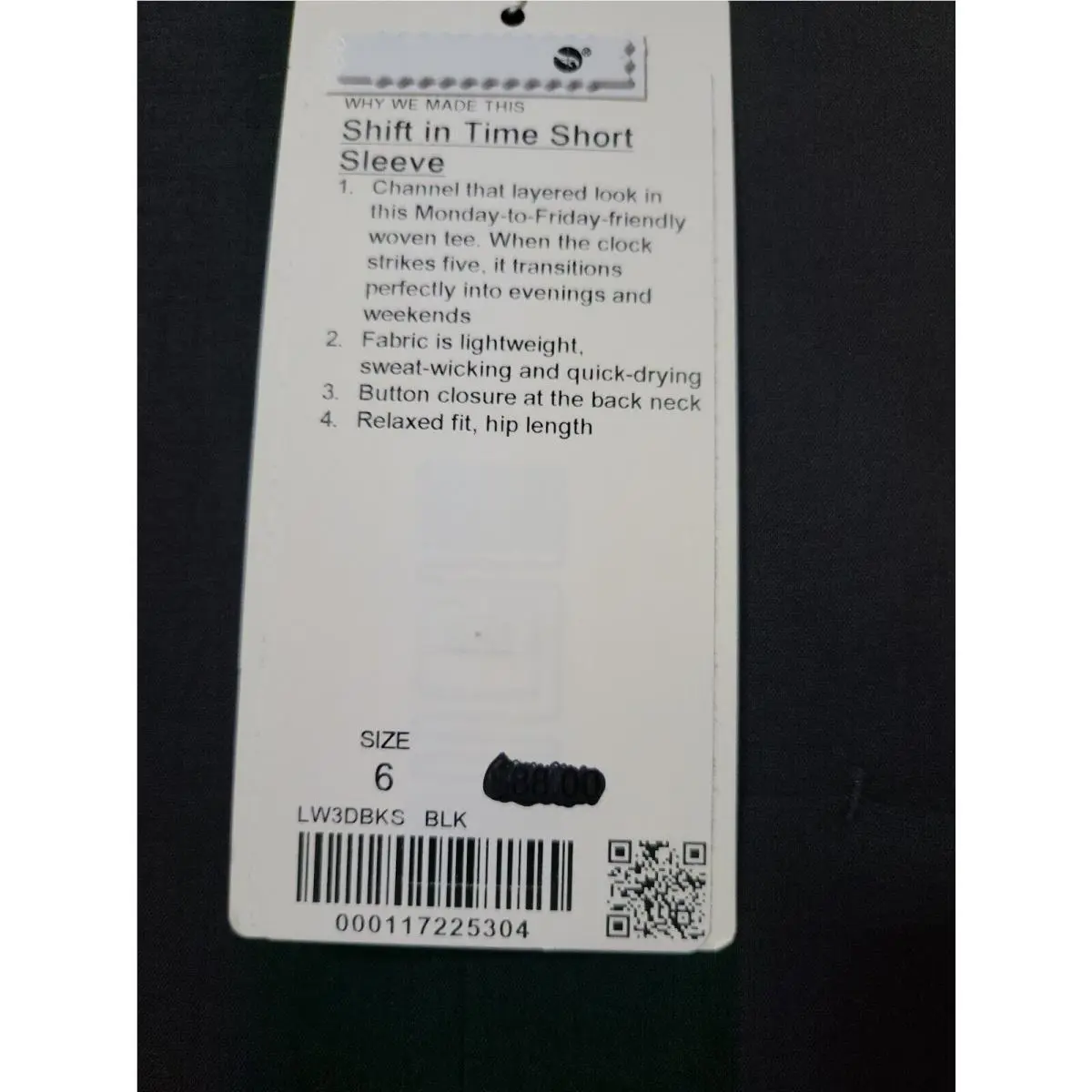 Lululemon clothing - Lululemon Shift In Time - Shift Time - Black 3
