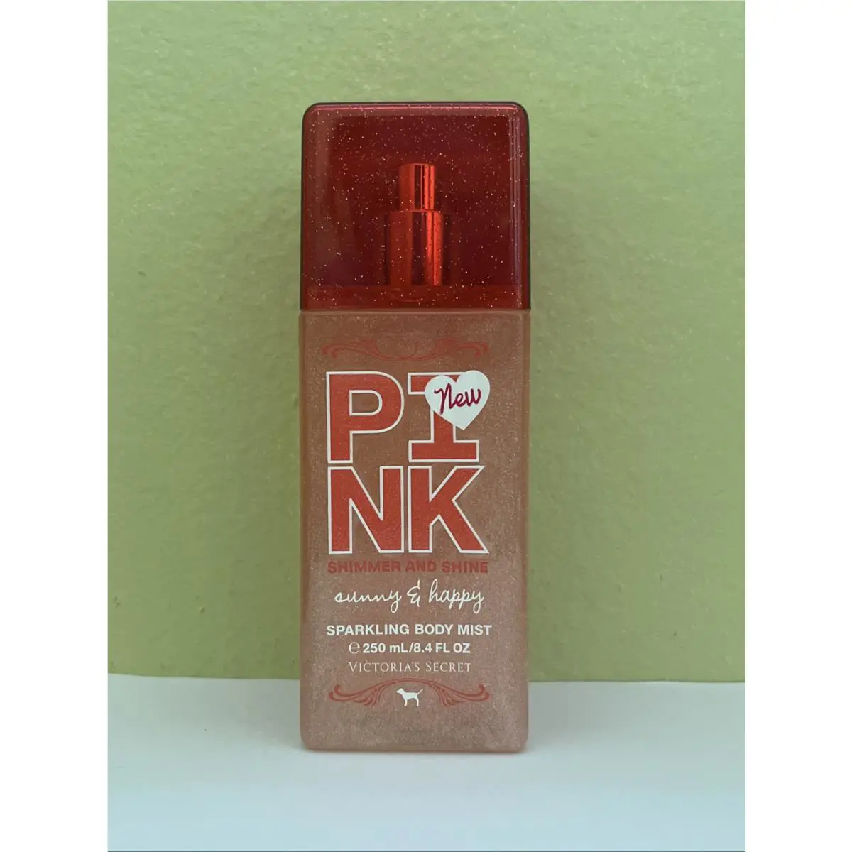 1 Victoria`s Secret Pink Sunny Happy Sparkling Body Mist Shimmer 8.4oz