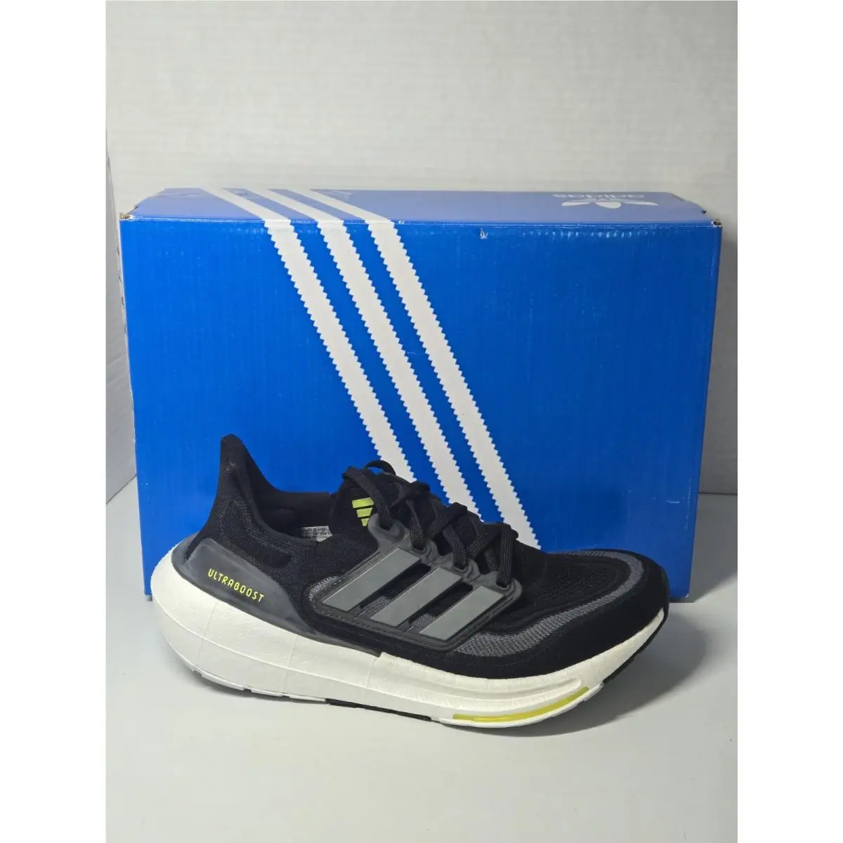 Adidas Ultraboost Light Runningblack Gray White HQ6355 Mens Size 6.5