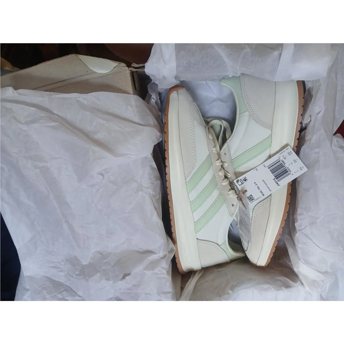 Adidas shoes - Adidas Run 70s 2.0 - Run - J14914 - Off White / Linen Green / Gum 8