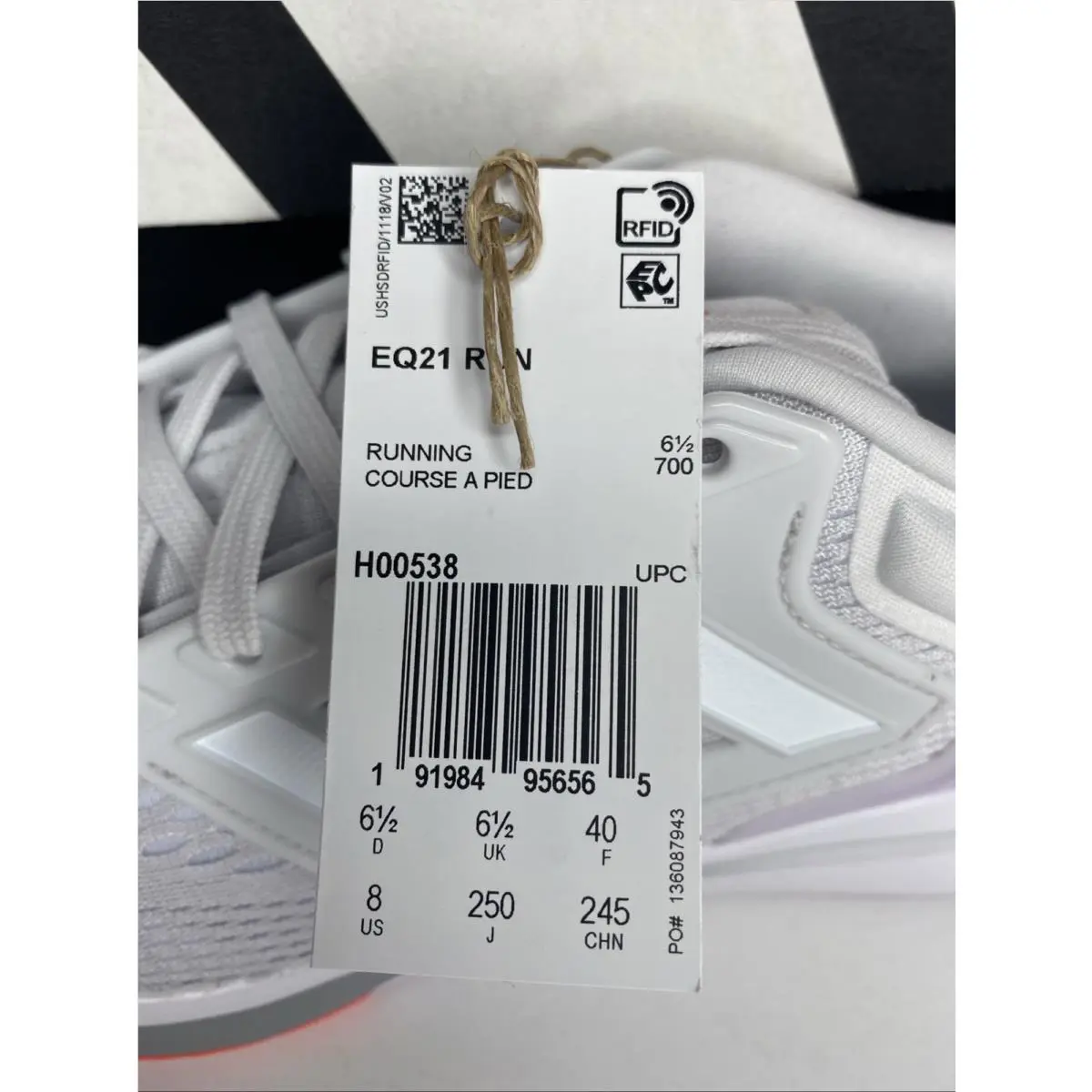 Adidas shoes - adidas EQ21 - H00538 - White (UPC: 0191984956565) 0