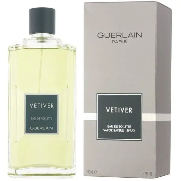 Men Guerlain Paris Vetiver Eau De Toilette Spray 6.7oz 200ml //rare