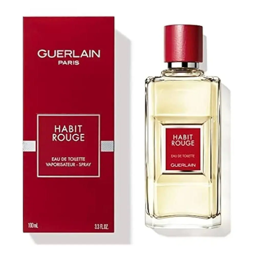Habit Rouge by Guerlain Edt 3.4 Oz Spray For Men