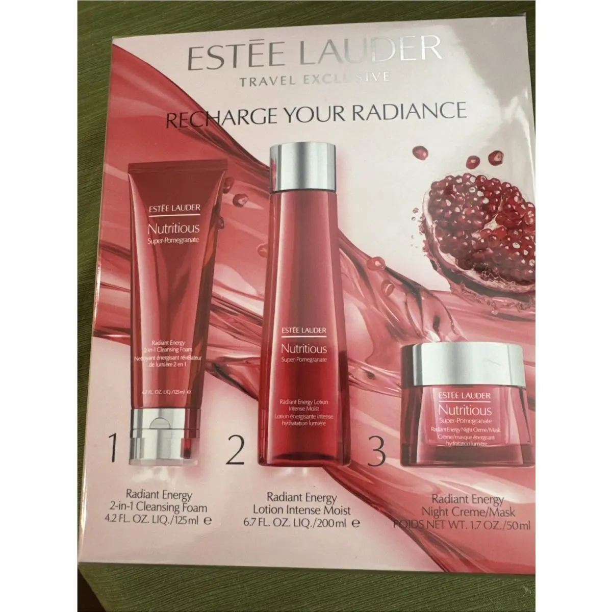 Estee Lauder Nutritious Super Pomegranate Recharge Your Radiance Gift Set