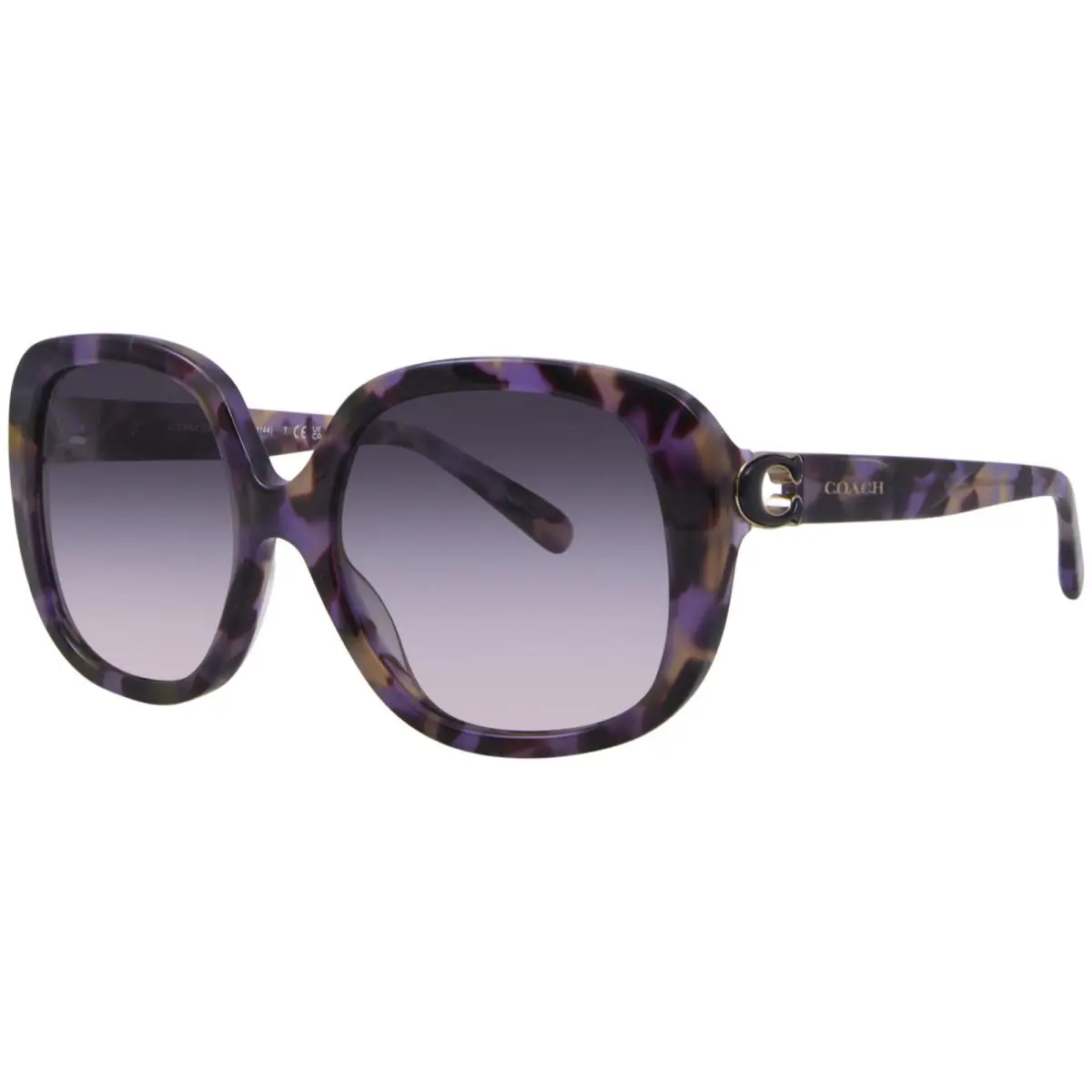 Coach L1144 HC8292 561236 Sunglasses Women`s Tortoise/purple-pink Gradient 56mm
