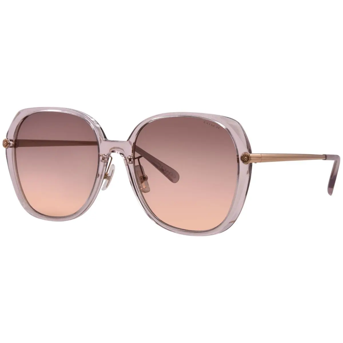 CR636 HC8403D 570513 Sunglasses Womens Transparent Rose/pink Gradient 59mm by Coach