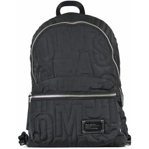 Marc Jacobs Nylon Jumbled Logo Workwear Backpack Bag in Black 4S4HBP001H02