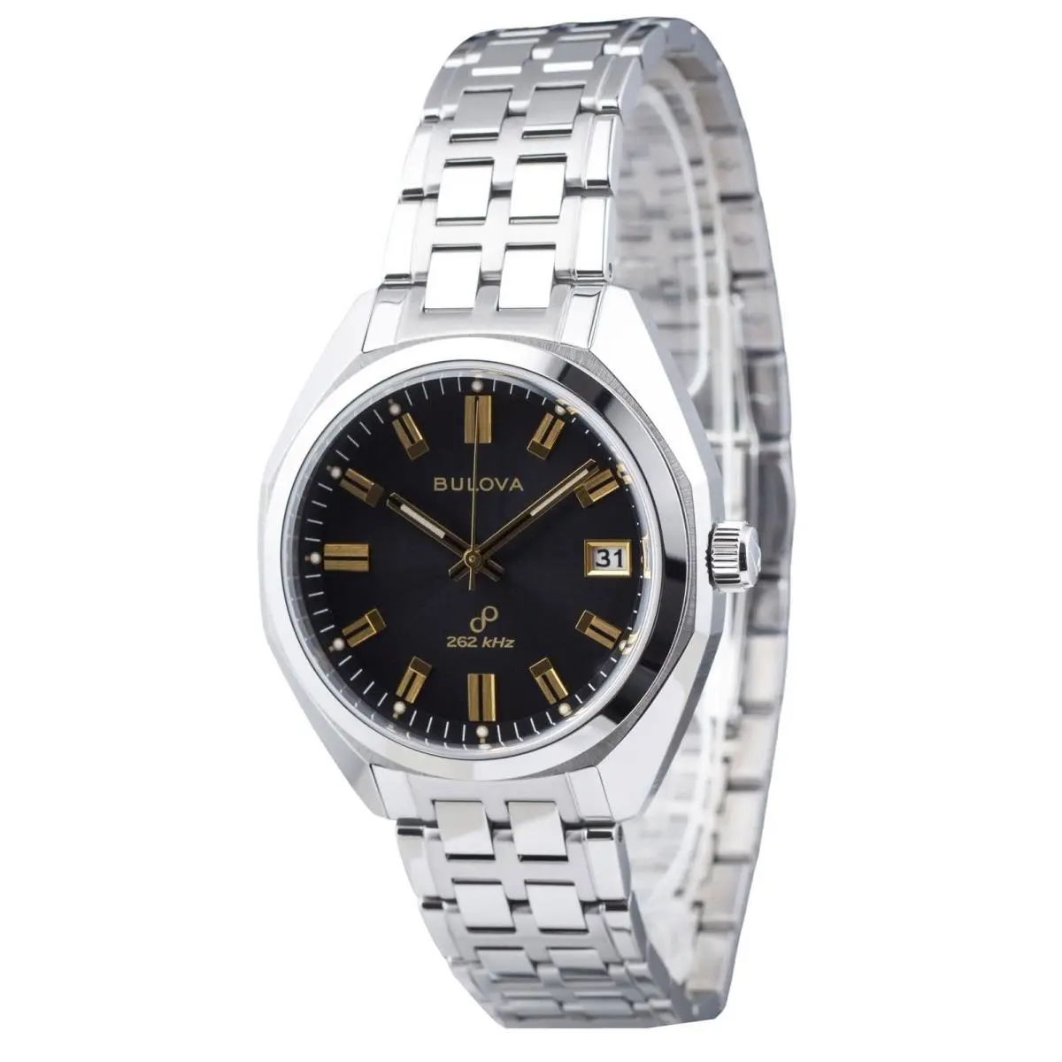 Bulova Precisionist Jet Star Classic Stainless Steel Quartz 96B415 Mens Watch