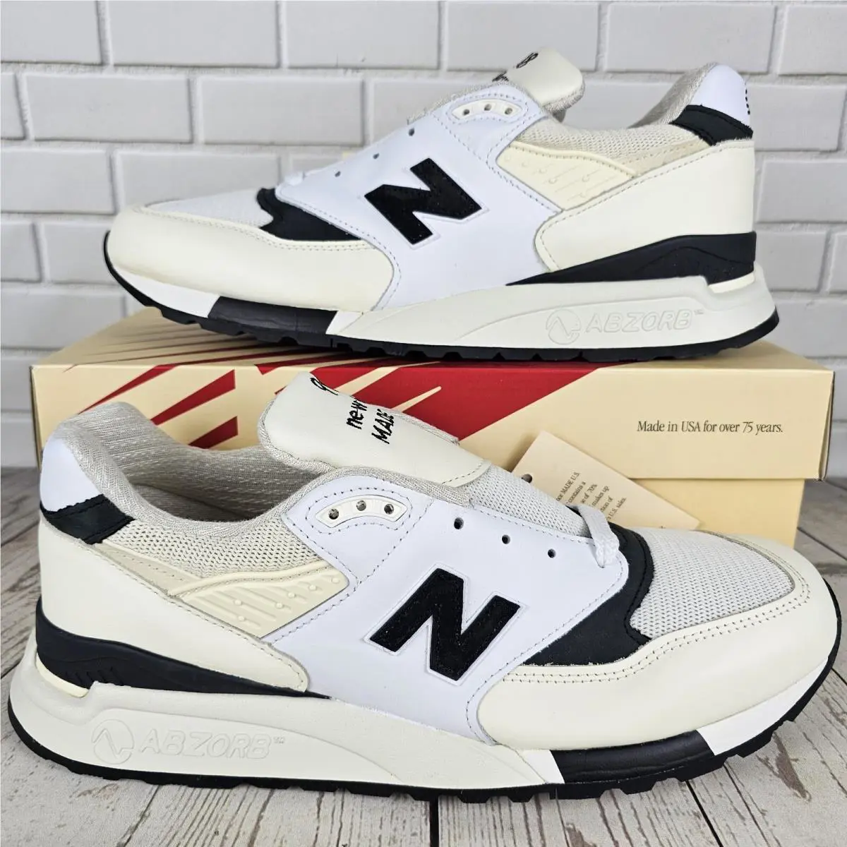 New Balance shoes - New Balance 998 - U998TI - White/Black 0