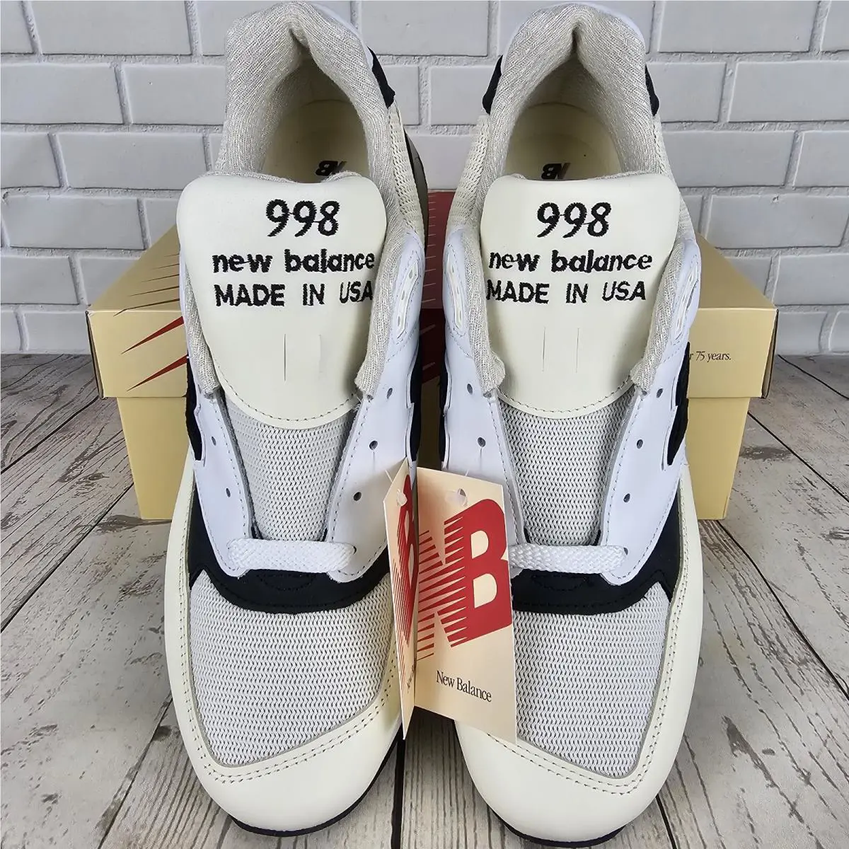 New Balance shoes - New Balance 998 - U998TI - White/Black 4