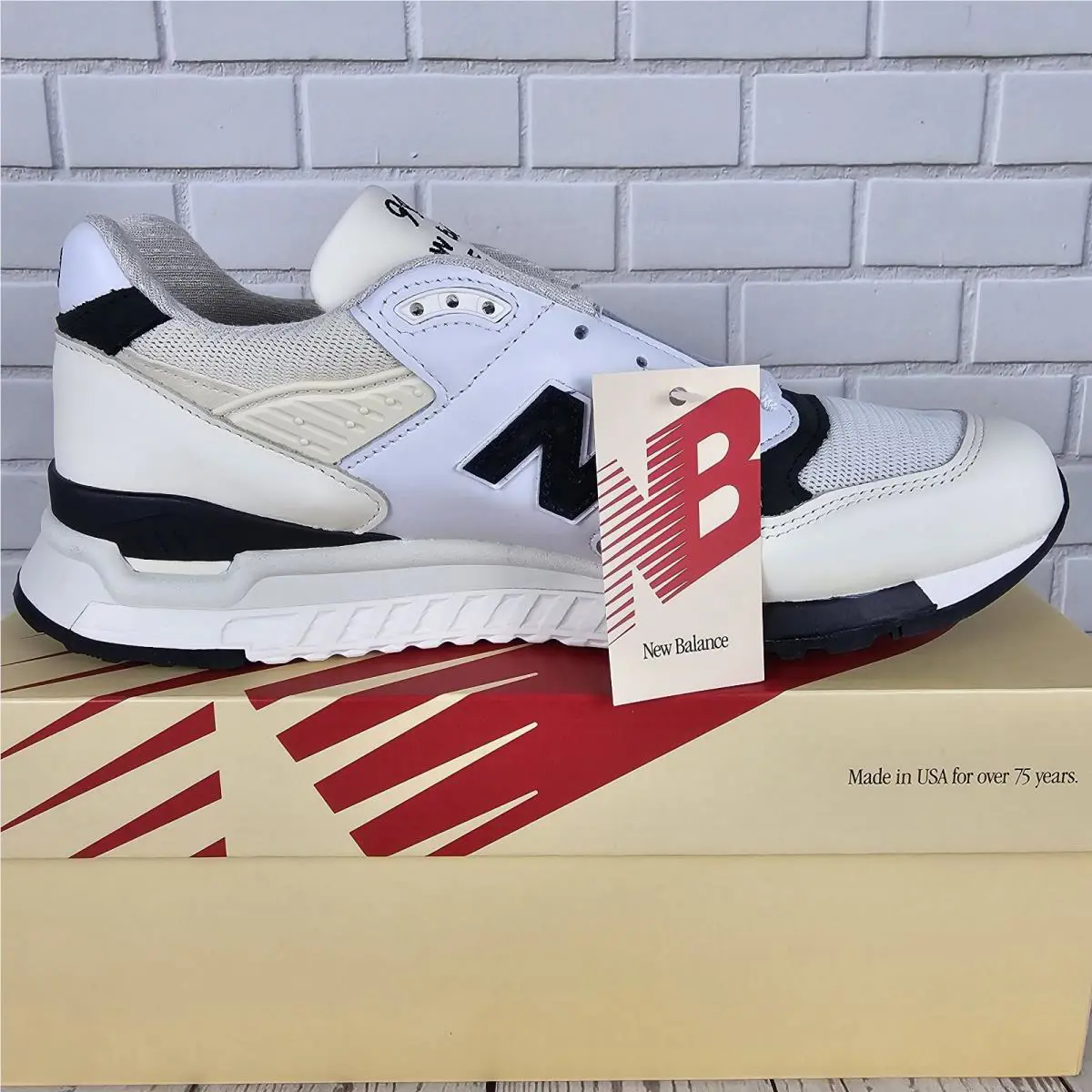 New Balance shoes - New Balance 998 - U998TI - White/Black 3