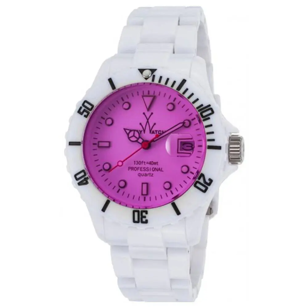 Toy Watch White Violet Plasteramic Watch FL01WHVL by ToyWatch