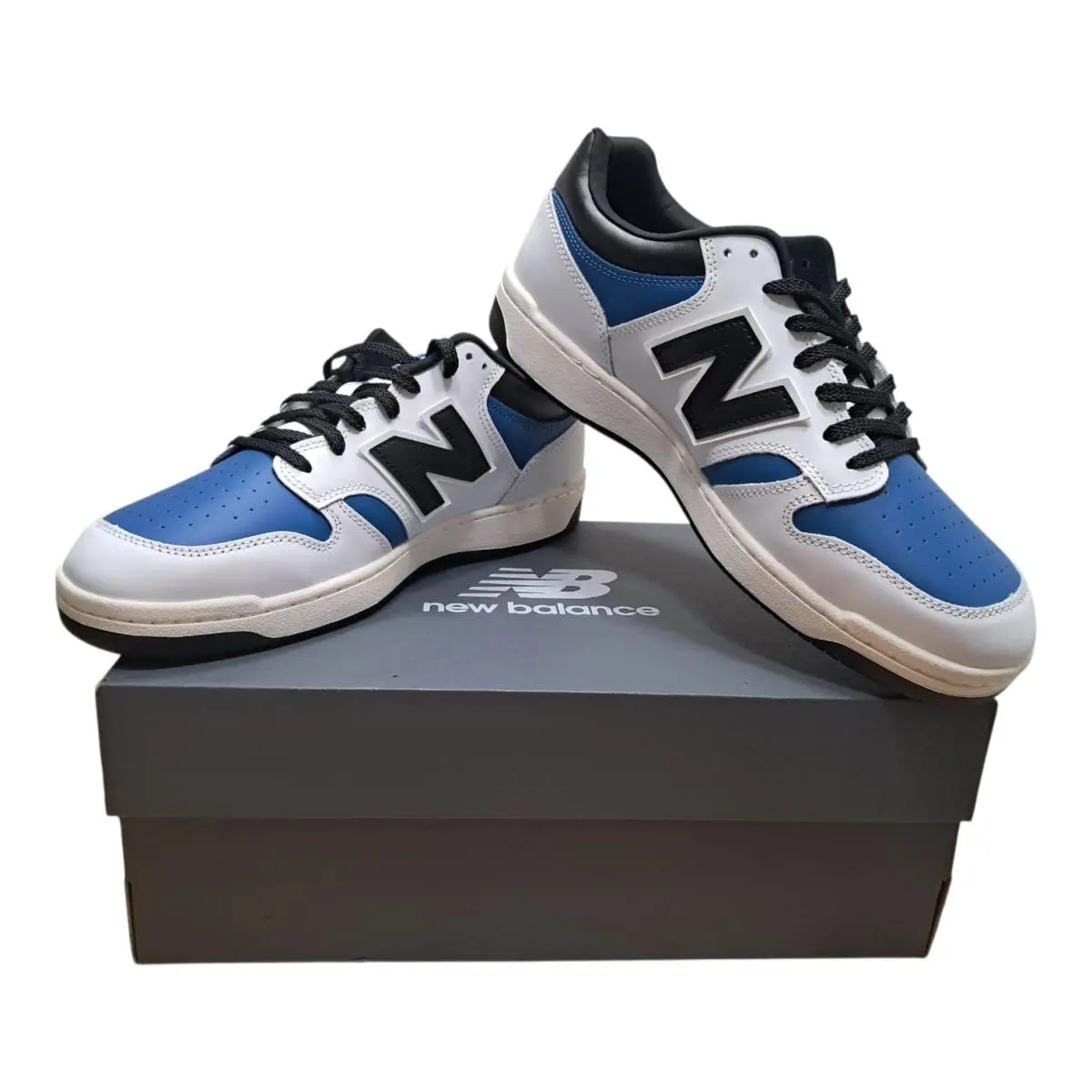 Balance 480 Men`s Shoes –white Blue Agate Black - Size: 12 30 cm