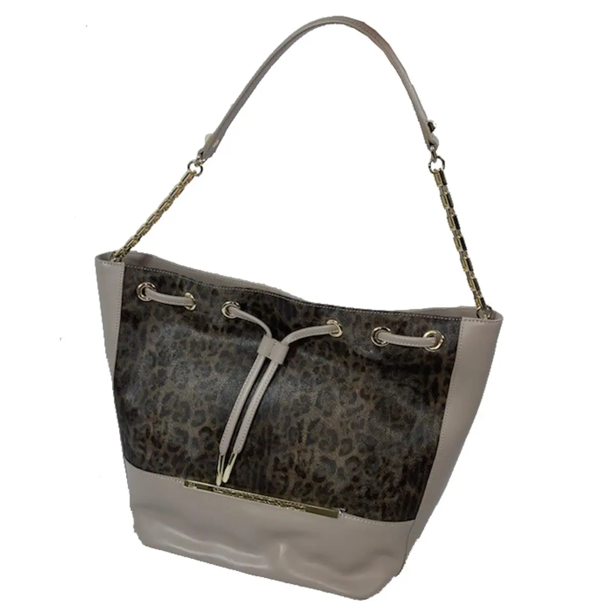 Roberto Cavalli Class Candy Leopard Satchel Bag