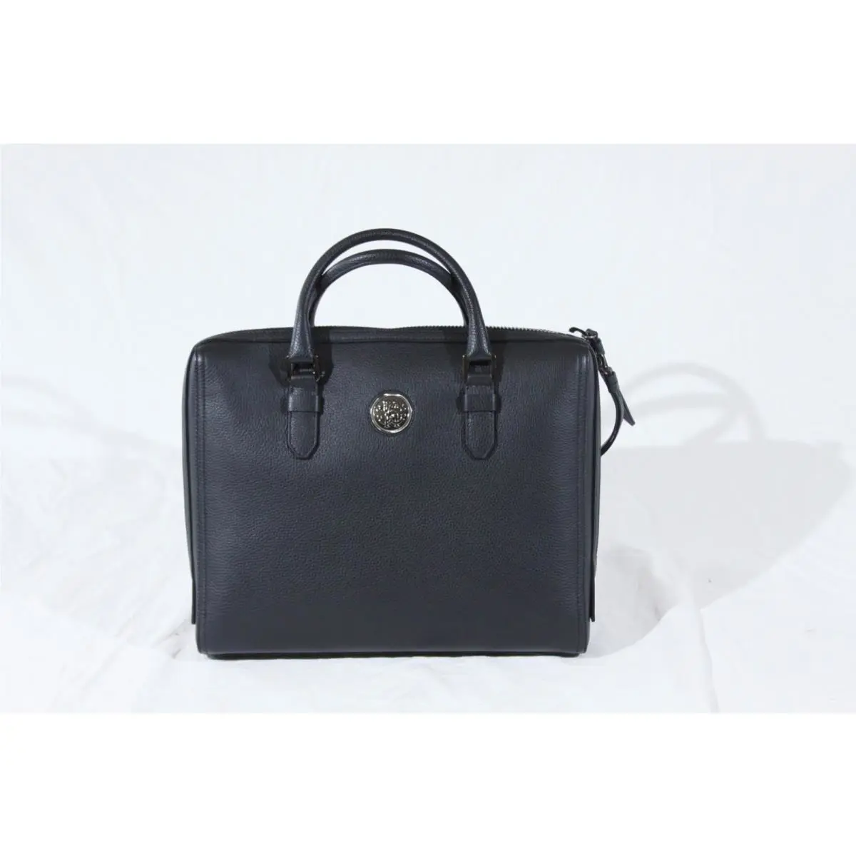 Roberto Cavalli Men`s Briefcase Business Leather Bag Made in Italy