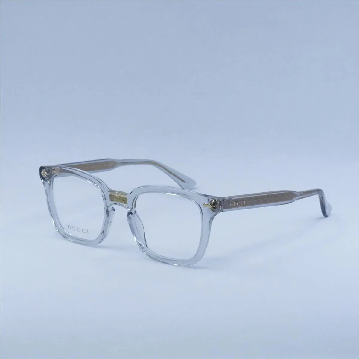 Gucci GG0184O 005 Transparent Grey 50mm Eyeglasses