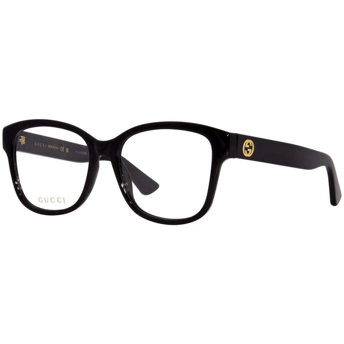 Gucci GG1340O 001 Eyeglasses Women`s Black Full Rim Square Shape 54-mm