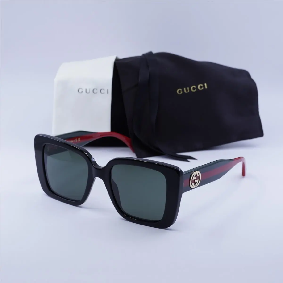 Gucci GG1861S 001 Shiny Black/grey 53-20-145 Sunglasses