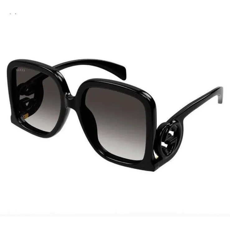 Gucci Ladies Sunglasses Black Oversized GG 1326 S 001 58mm