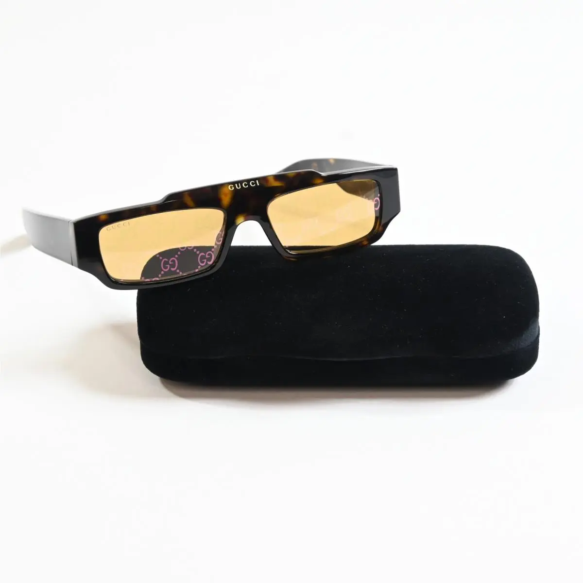 GG1592S 002 Mens Sunglasses Havana/bronze 55mm by Gucci