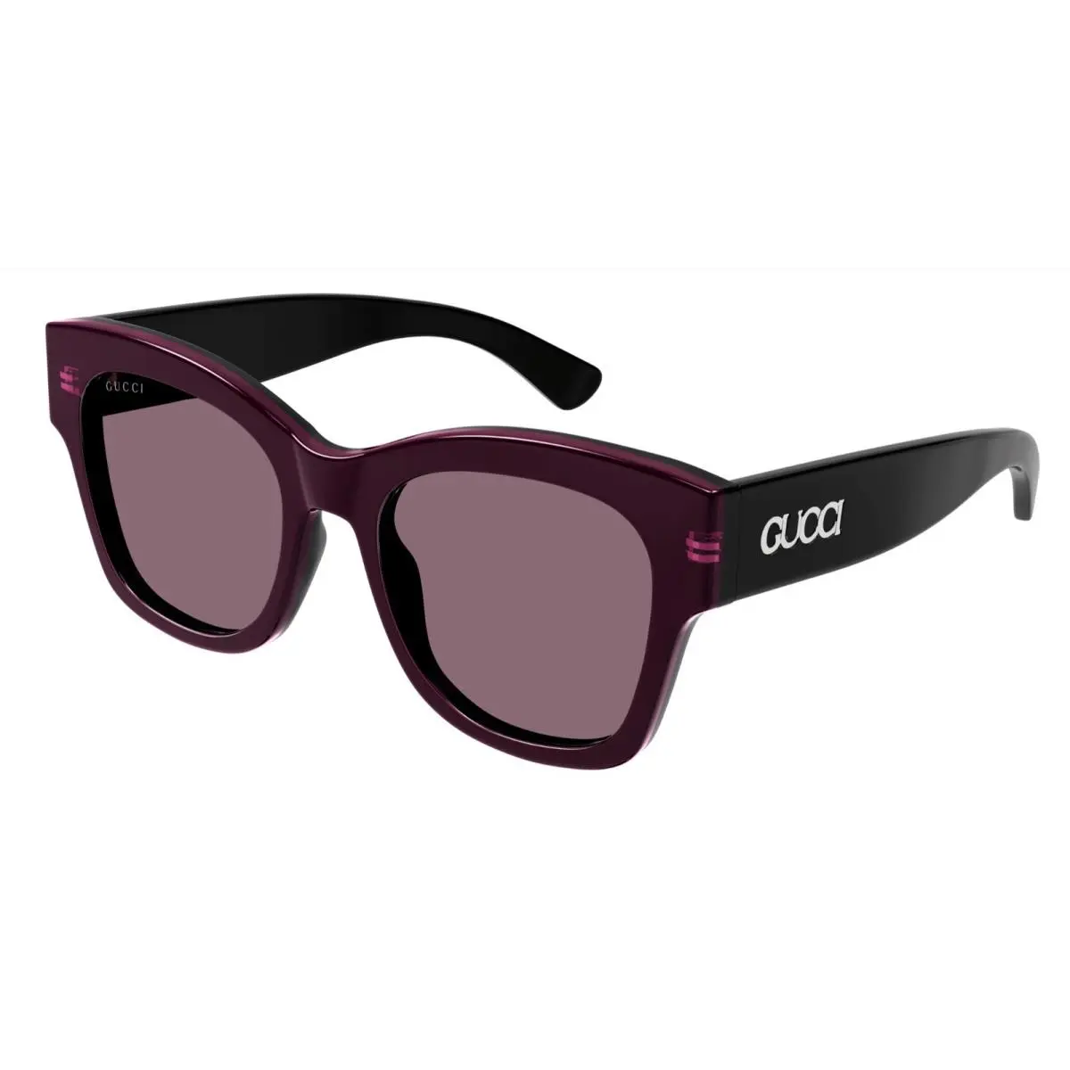 GG1789S 003 Black Black Violet Lens 53 mm Butterfly Women`s Sunglasses by Gucci