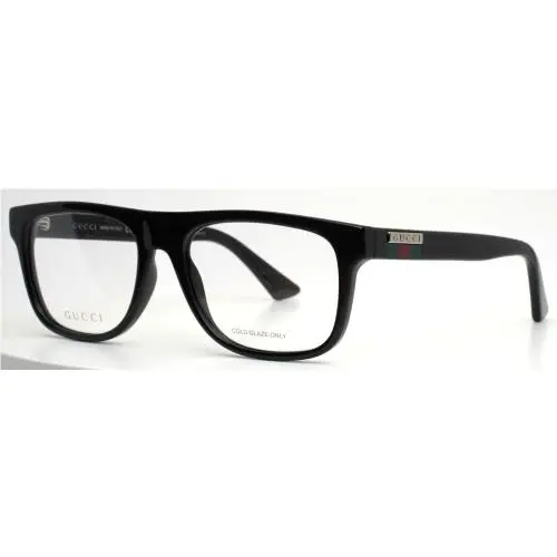 Gucci GG1117O 001 Black Mens Rectangle Full Rim Eyeglasses 56-17-145 B:42