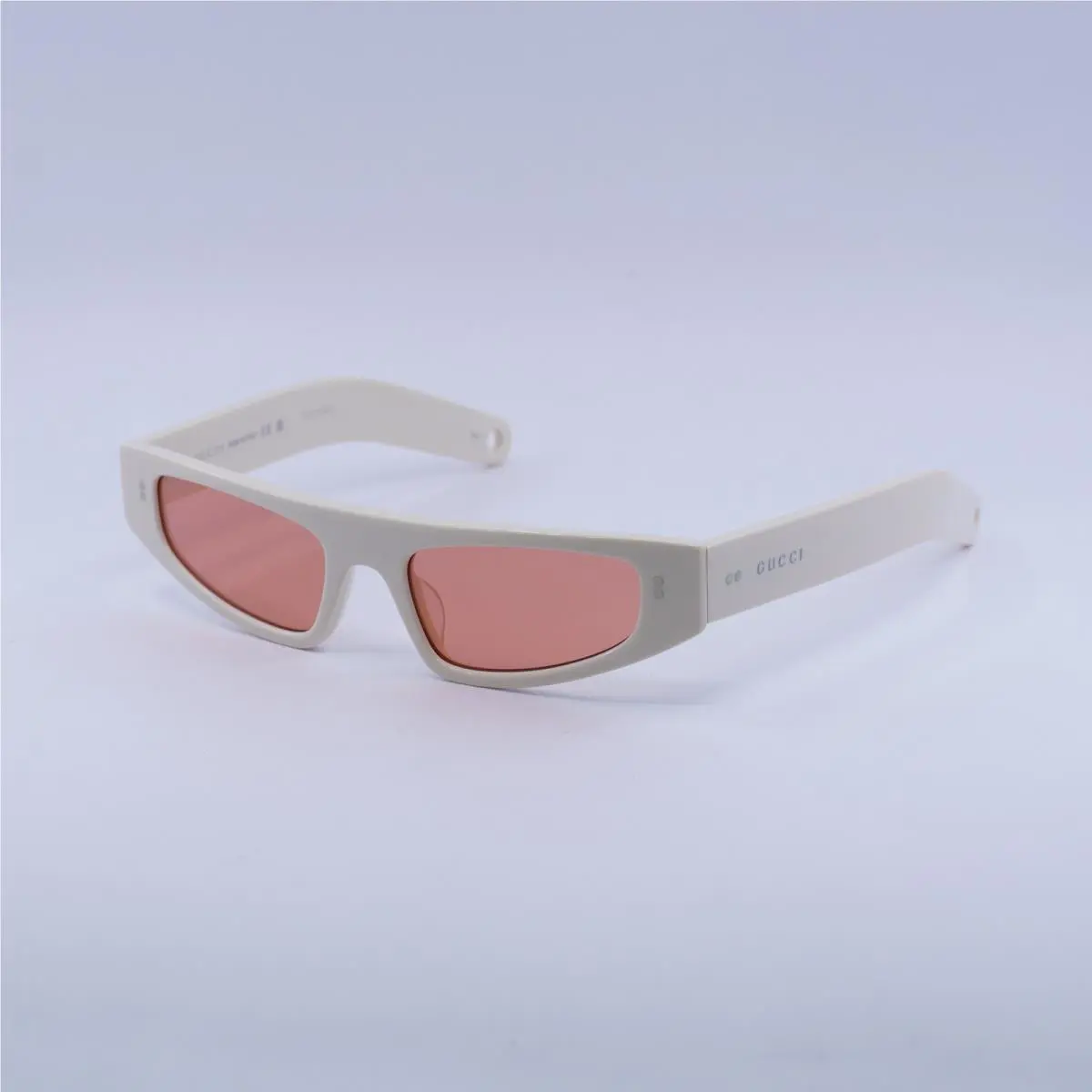 Gucci GG1634S 005 Shiny Ivory/red 51-18-140 Sunglasses