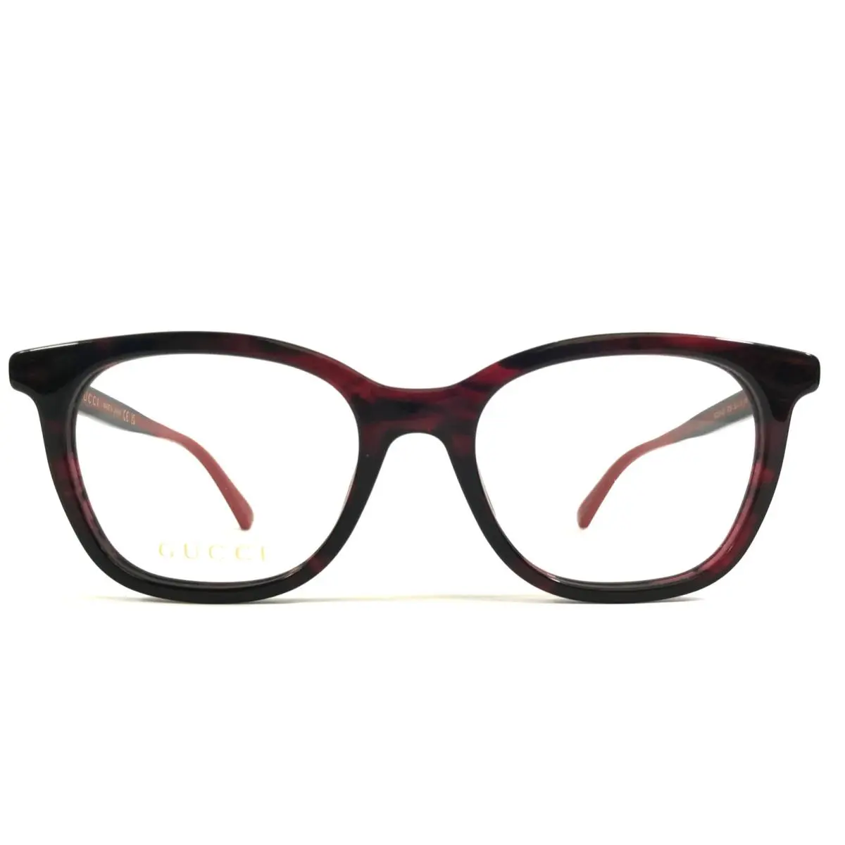 Gucci Eyeglasses Frames GG1864O 003 Shiny Blue Red Cat Eye Full Rim 50-18-145