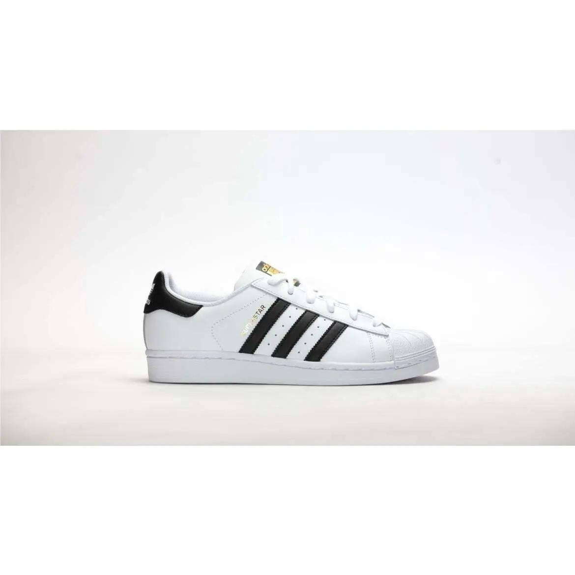 Adidas Superstar J White Black Shell Toe Kids Sneakers - C77154