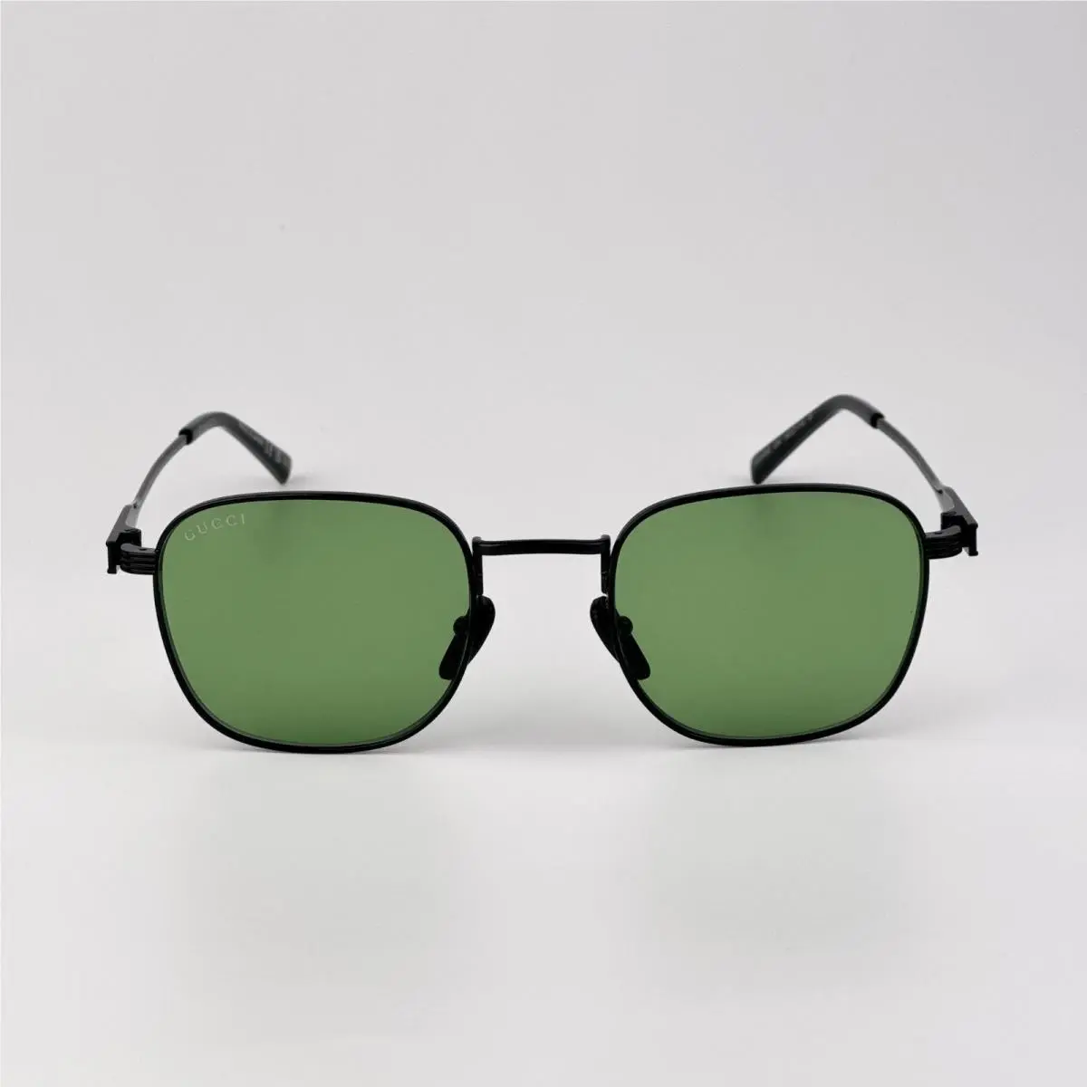 Gucci Men Sunglasses Metal Black Green Square GG1876S 004