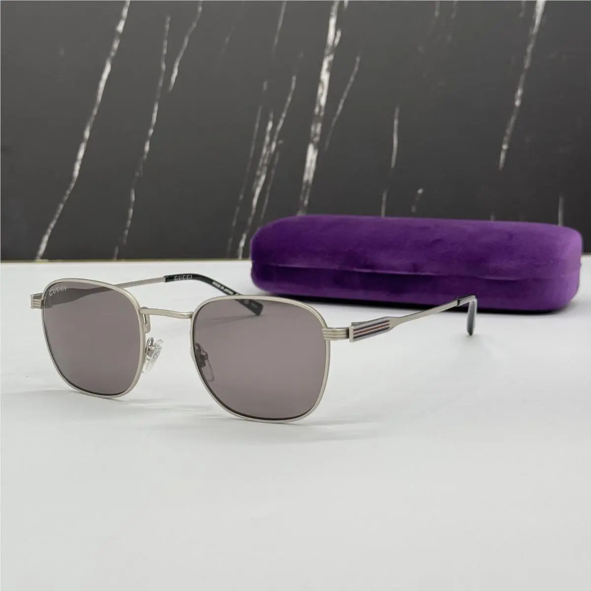 GG1876S 003 Women Silver/gray Sunglasses  by Gucci