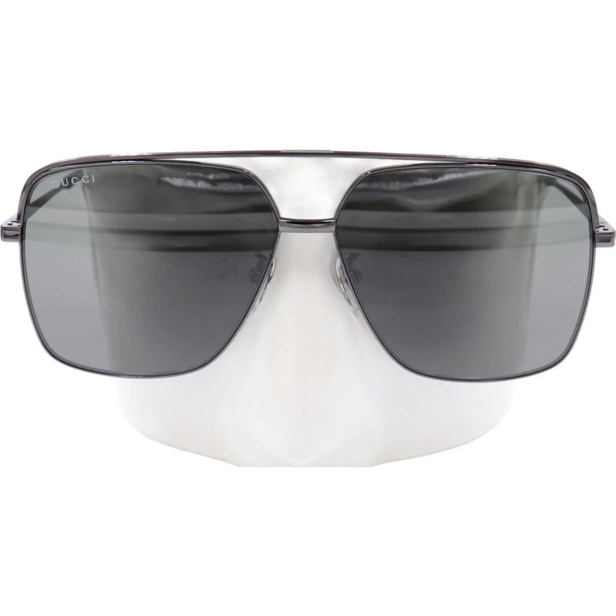 Gucci Oversized Aviator Unisex Black Gray Sunglasses GG1099SA 001 61